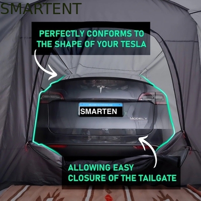 Leichtgewichtiges beschichtetes Polyester PoFiberglass Campingzelt für Tesla 3 Jahreszeiten Wasserdichtes Graumodell Schnelle Einrichtung in 10 Minuten fournisseur