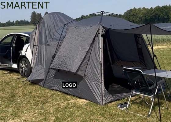 330*240*210CM Leichtgewicht Automatisches Graue Wasserdicht PU2000MM Beschichtet Polyester 210D 4-Personen Tesla Camping Tent fournisseur