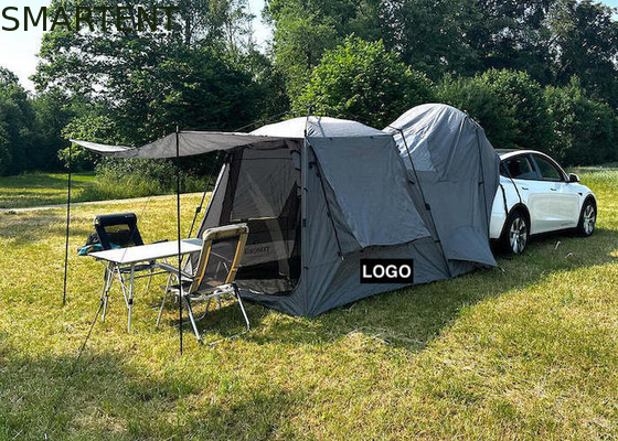 330*240*210CM Leichtgewicht Automatisches Graue Wasserdicht PU2000MM Beschichtet Polyester 210D 4-Personen Tesla Camping Tent fournisseur