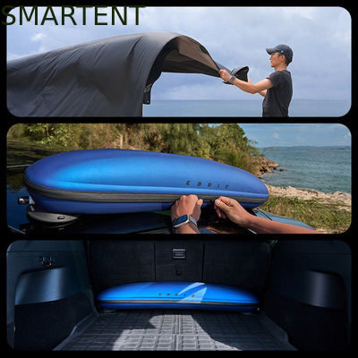 530*390CM Schwarz 420D Ripstop Polyester Tesla Campingzelt Leichtgewichts-Auto-Kühnchen Regenfliege Seitenaufhang für Modell Y&amp;3 fournisseur