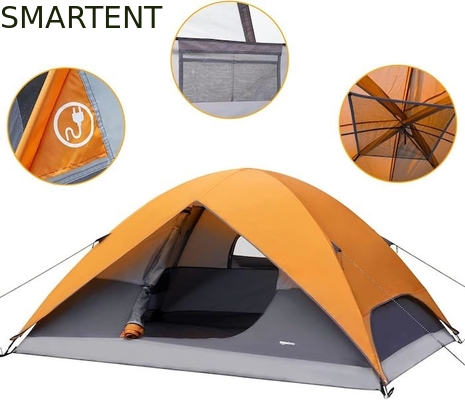 4 Personen 2.74*2.13*1.22M Ultraleicht 3-Saison Glamping Zelte Glasfaser Aluminium oder Stahl Pole 1,5-2,5m hoch fournisseur
