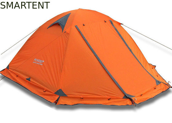 Besorgen 2 Personen Orange PU3000MM Beschichtet 210T Polyester Aluminiumrahmen Wasserdichtes Pop Up Zelt Mit Handtasche Online-Herstellung