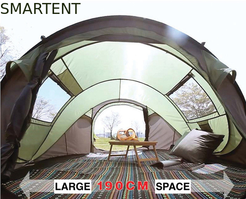 280*200*130cm 4 Personen Grau Wasserdicht Polyester 4 Jahreszeiten Bootsform Pop-Up Campingzelt mit Handtasche fournisseur