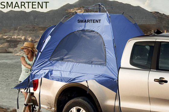 210*165*176CM Blau 210D Polyester Wasserdicht Automatischer Glasfaserrahmen Pick-up Truck Zelt fournisseur