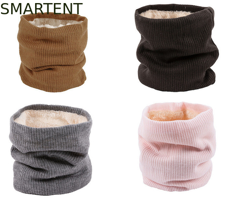 Doppelschicht Eco-Friendly Gelb RPET gestrickter Kragen Wärmer Auskleidung mit Samt fournisseur