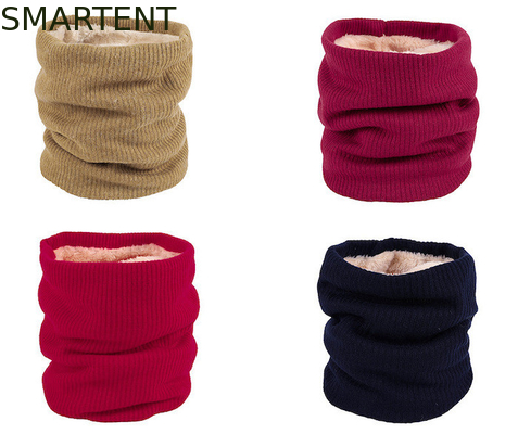 Doppelschicht Eco-Friendly Gelb RPET gestrickter Kragen Wärmer Auskleidung mit Samt fournisseur