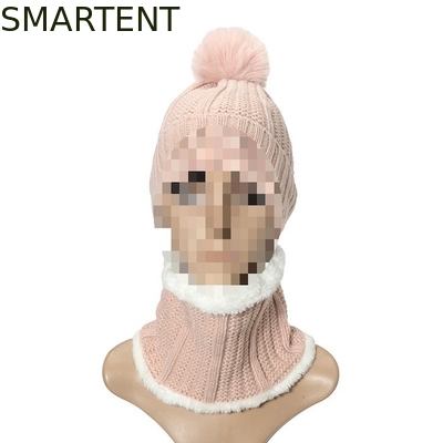 Outdoor Eco-Friendly Rpet 2Pcs Set Kids Beanie Kragen Wärmer Unterstützung Erneuerbare Marken Custom Fair Trade fournisseur