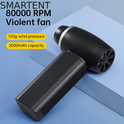 Portable Modern Design 140*86*45mm Tasche Schwarz Handheld Gewalttätiger Turbo-Ventilator Für Camping Unvergessliches Outdoor-Abenteuer fournisseur