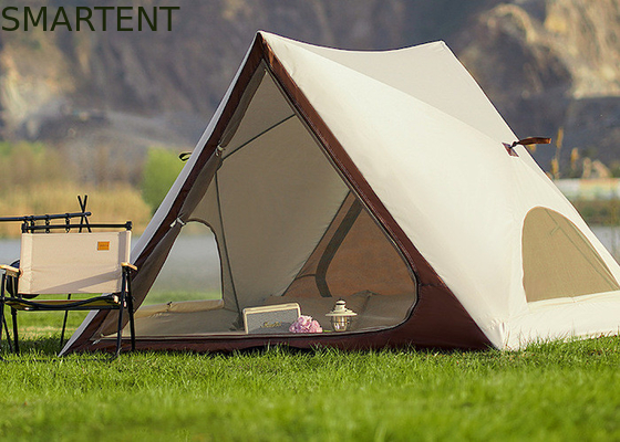 150X200X130CM Outdoor Portable Wasserdicht PU2000MM Beschichtet 210T Polyester Dreiecksform Design Pop Up Camping Tent vollautomatisch Schnellöffnendes Stranddach fournisseur