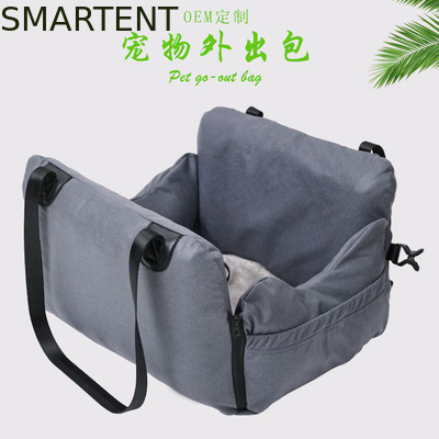 42*49*30CM Niedliche Haustierbedarf Grau Multifunktionale Auto-Airbag-Haustiernest Bequeme Reise Katze und Hund Haustierhandtasche fournisseur