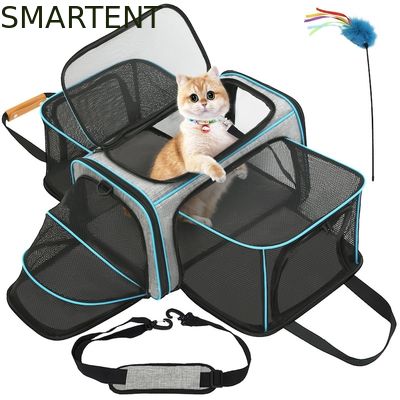 Besorgen 20,2*12,5*12'' Zoll Katzen-Ausgeh-Tasche, sehr strapazierfähig, niedliches Haustierzubehör, ungiftig, langlebig, waschbar, Paket beinhaltet 1 X Haustierzubehör, Rosa/Blau/Grün Online-Herstellung