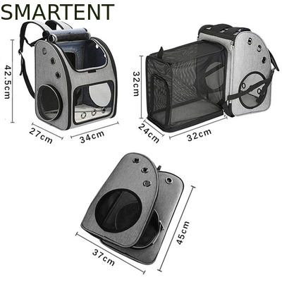 34*27*42,5CM Outdoor erweiterbare Haustier-Reisetasche ungiftig süße Haustier-Zubehör für Unisex in Grau Eigenschaften: Langlebig, waschbar fournisseur
