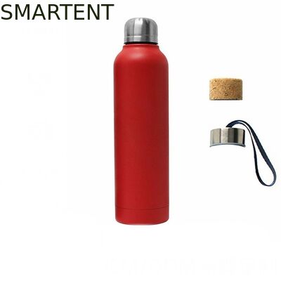 Besorgen Umweltfreundliche Ergonomische Wanderung Sportflaschen 304 Edelstahl Rotfarbe Wasserflasche für Outdoor-Aktivitäten Online-Herstellung