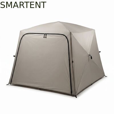 Besorgen Tragbares faltbares Sofortaufbau-sonnenfestes wasserdichtes beiges silberbeschichtetes 210D Oxford Outdoor-Campingzelt, ideal für Parkausflüge und Picknicks. Online-Herstellung