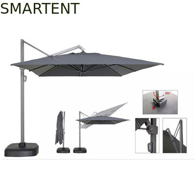 Besorgen 360 Hotel-Café des Grad-rotierendes Kneipen-Sonnenschirm-Regenschirm-2.7M Side Pole Parasol Online-Herstellung