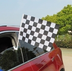 Demonstrieren Sie Saugnapf der Automobilsportfahnen Polyester-Selbstflaggen-Fahnen-12x18inch fournisseur