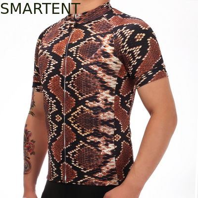 Besorgen Snakeskin-Entwurfs-Polyester personifizierte Reitenjersey für Fahrrad-Reiten Online-Herstellung
