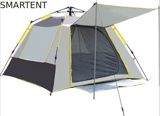 Besorgen 210*210*145CM Grau Wasserdicht Beschichtet 190T Polyester Automatisches Outdoor Camping Zelte Pop Up Sun Shade Zelt Silber PU2000MM Online-Herstellung