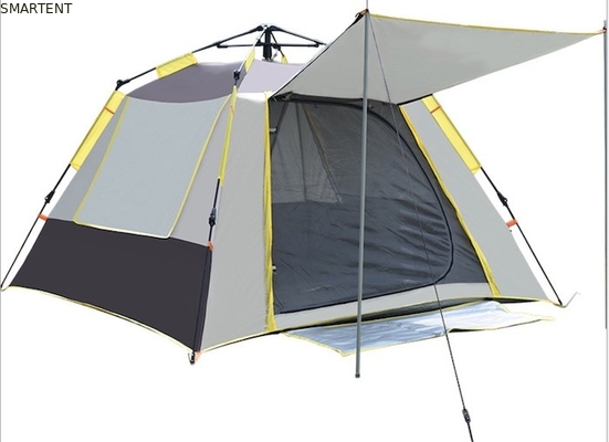 210*210*145CM Grau Wasserdicht Beschichtet 190T Polyester Automatisches Outdoor Camping Zelte Pop Up Sun Shade Zelt Silber PU2000MM fournisseur