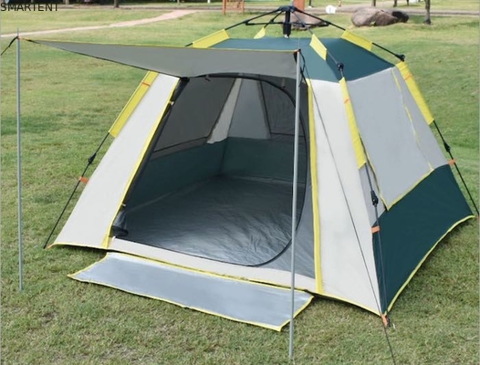 210*210*145CM Grau Wasserdicht Beschichtet 190T Polyester Automatisches Outdoor Camping Zelte Pop Up Sun Shade Zelt Silber PU2000MM fournisseur
