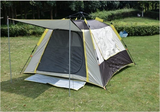 210*210*145CM Grau Wasserdicht Beschichtet 190T Polyester Automatisches Outdoor Camping Zelte Pop Up Sun Shade Zelt Silber PU2000MM fournisseur