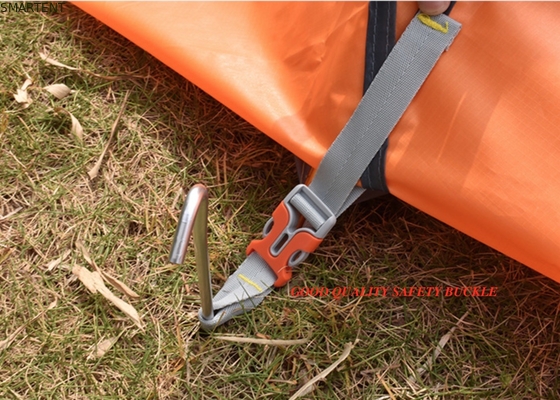 210X180X130cm Orange Wasserdicht PU2000mm Beschichtet 190T Polyester Gemütliches Campingzelt fournisseur