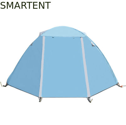 Besorgen Polyester-Blau der PU2000mm-Wind-und -regen-Beweis-Campingzelt-190T im Freien Online-Herstellung