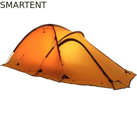 Besorgen Gemütliche Campingzelte im Freien orange PU8000mm beschichteten Nylon-Ripstop Aluminiumrahmen-Überdachung 360T Online-Herstellung