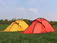 Gemütliche Campingzelte im Freien orange PU8000mm beschichteten Nylon-Ripstop Aluminiumrahmen-Überdachung 360T fournisseur