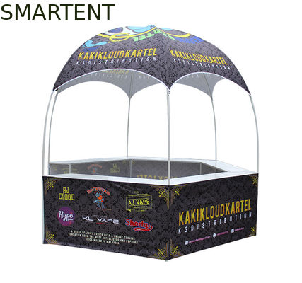 Besorgen Die Werbung des Ereignis-Zelt-im Freien weißen Pulvers beschichtete Färbungs-Sublimations-Oxford-Kiosk-Stand Online-Herstellung
