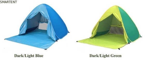 Outdoor-Campingzelt automatisches Pop-Up-Strandzelt Plus Größe Silber beschichtet 190T Polyester 165*200*130cm Sonnendicht mit UV 50 fournisseur