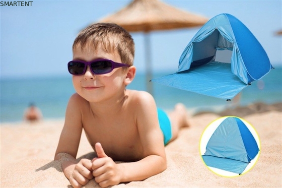 Outdoor-Campingzelt automatisches Pop-Up-Strandzelt Plus Größe Silber beschichtet 190T Polyester 165*200*130cm Sonnendicht mit UV 50 fournisseur