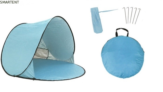 150*150*90cm Außenwasserdicht Pop Up Canopy Zelt Sonnendicht Silber beschichtet 190T Polyester automatischer Strandschutz fournisseur