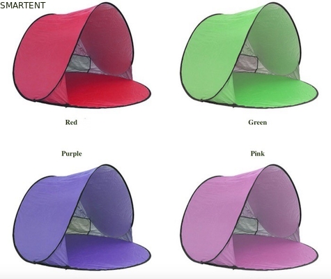 150*150*90cm Außenwasserdicht Pop Up Canopy Zelt Sonnendicht Silber beschichtet 190T Polyester automatischer Strandschutz fournisseur