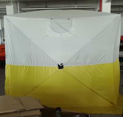 235*235*200MM Außenfischerei-Zufluchtschiff mit PU-Beschichtung 200D-Polyester Oxford-Glasfaser-Doppelfarb-Campingzelt fournisseur