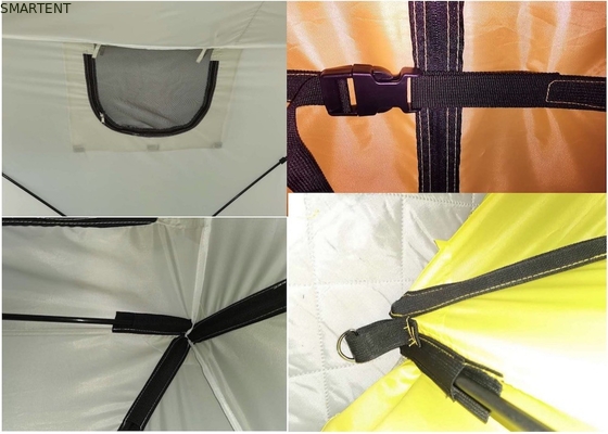 235*235*200MM Außenfischerei-Zufluchtschiff mit PU-Beschichtung 200D-Polyester Oxford-Glasfaser-Doppelfarb-Campingzelt fournisseur