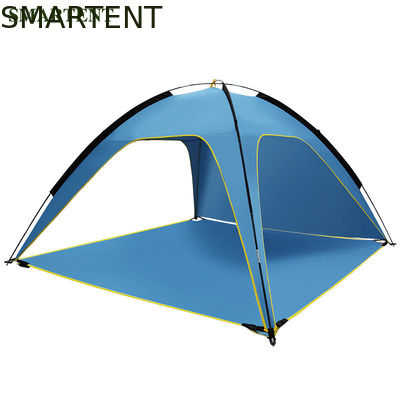Besorgen Blaues Silber beschichtete Polyester-Knall der Campingzelt-190T im Freien herauf Strand-Schutz 210X210X130cm Online-Herstellung