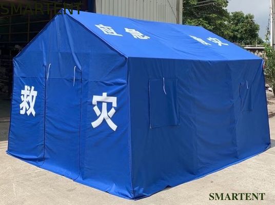Besorgen Blaues Katastrophenhilfe-Zelt-Oxford-Stahlrohr-Rahmen-Ereignis-Zelt-im Freien vorübergehender Schutz 3X4M Online-Herstellung