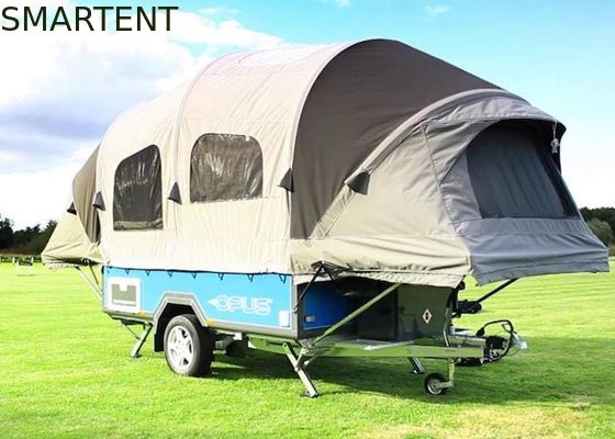 Besorgen 6X2X1M Outdoor Roof Top Rohr-Rahmen-Wohnwagenanhänger-Zelt des Zelt-Polyester-Segeltuch-aufblasbares TPU Online-Herstellung