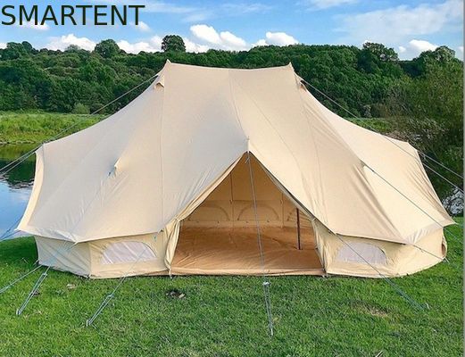 Besorgen 400X600X300CM beige Baumwollsegeltuch-Campingzelt-Kaiser-Rundzelt im Freien einlagig Online-Herstellung