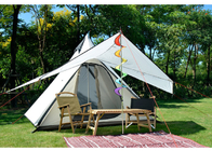 Weiße Baumwollsegeltuch-Campingzelt-im Freien indisches Tipi Yurt-Zelt 320X260X200CM fournisseur