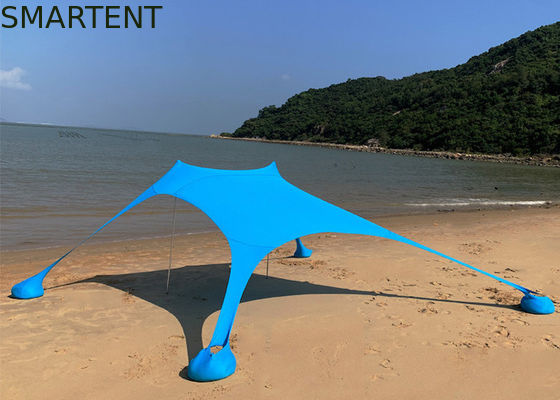 Besorgen Blaues Leica-Polyester knallen oben Strand-Sonnenblende-Zelt-UVschutz 210X210X170CM Online-Herstellung