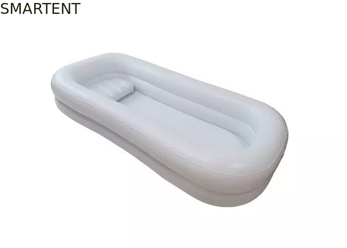 Tragbare weiße aufblasbare Pool-Badewanne aus PVC, 220 x 100 x 38 cm fournisseur