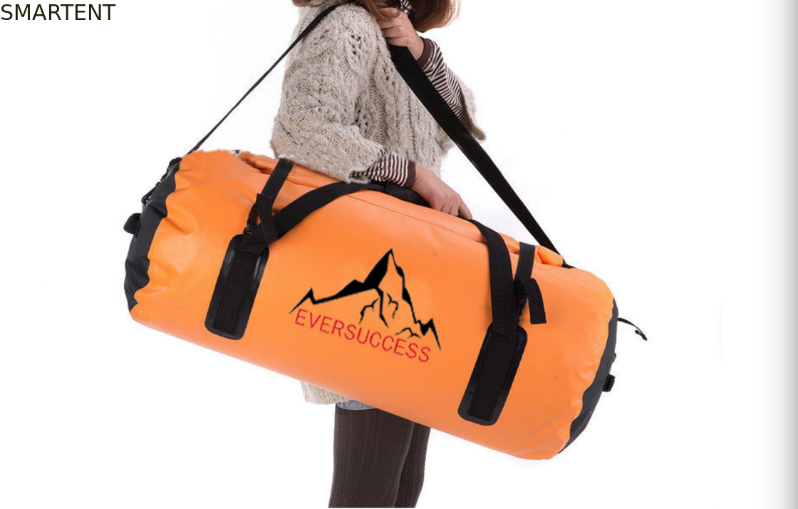 60L große orangefarbene wasserdichte Reisetaschen 600D Sport Tasche fournisseur