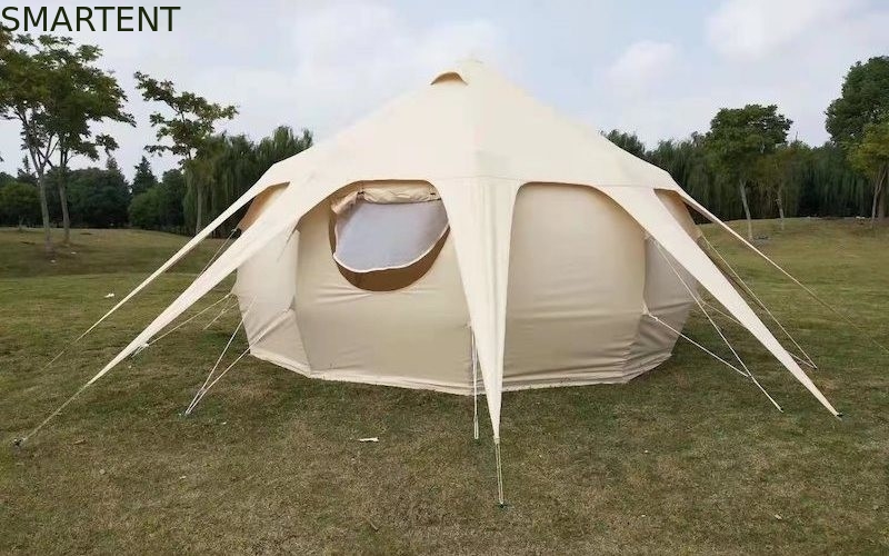 Glamping-Überdachung Baumwolle 285G kampierende  Tent Waterproof PU3000MM im Freien fournisseur