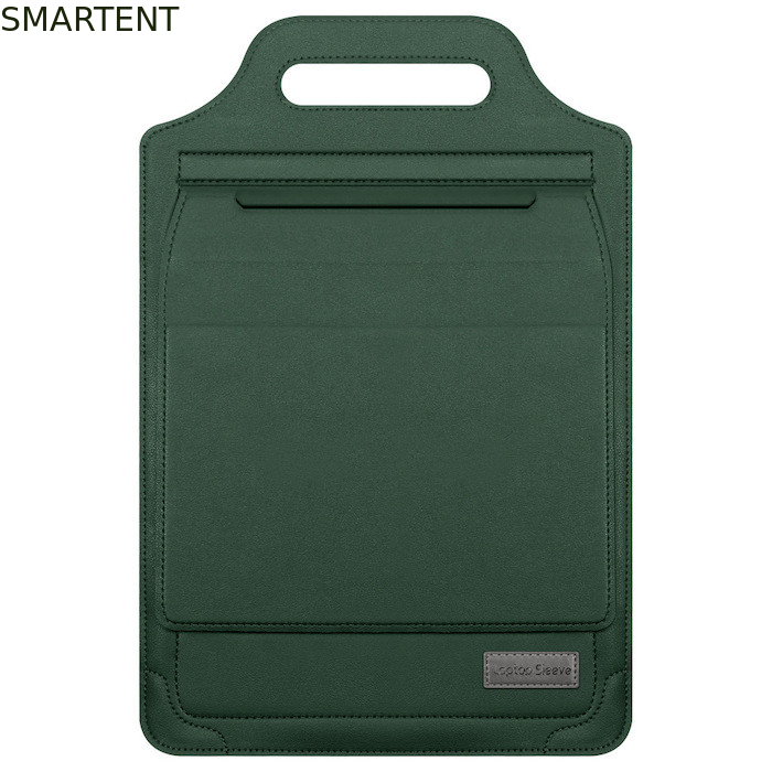 High Standard 13' Grün PU Mehrzweck-Laptop-Hülsentaschen mit Reißverschluss fournisseur