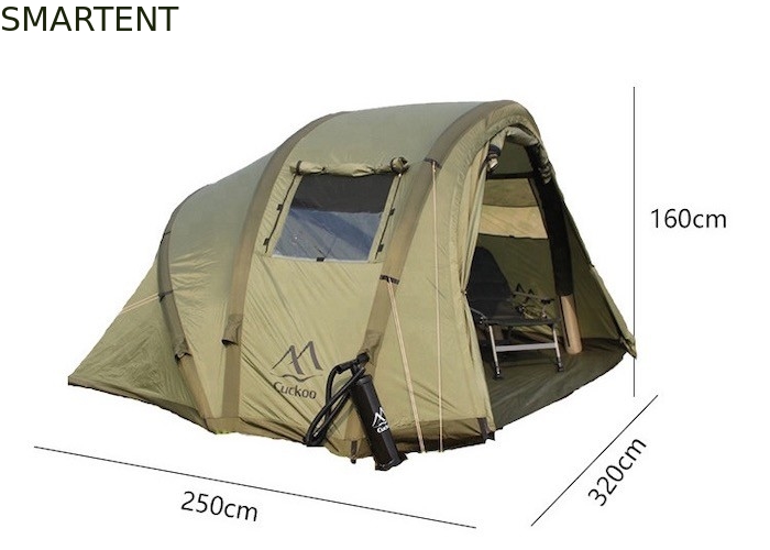 2 Personen Fischerei Schutz Wasserdicht 210D Oxford aufblasbare Campingzelte 320*250*160CM fournisseur