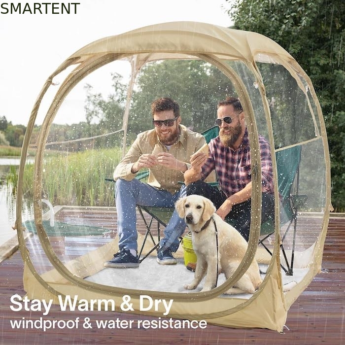160*160*160cm Transparentes Campingzelt mit starkem Stahlrahmen fournisseur