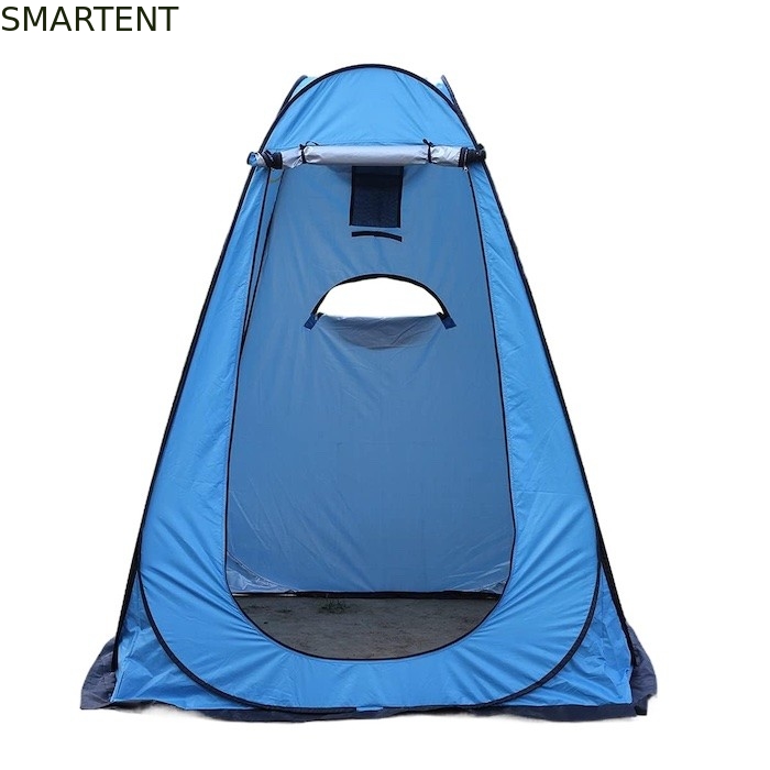150*150*190CM wasserdicht Blau 210T Silber beschichtet Polyester UV geschützt Pop-Up-Privatsphäre Zelt mit belüfteten Seitenfenstern fournisseur