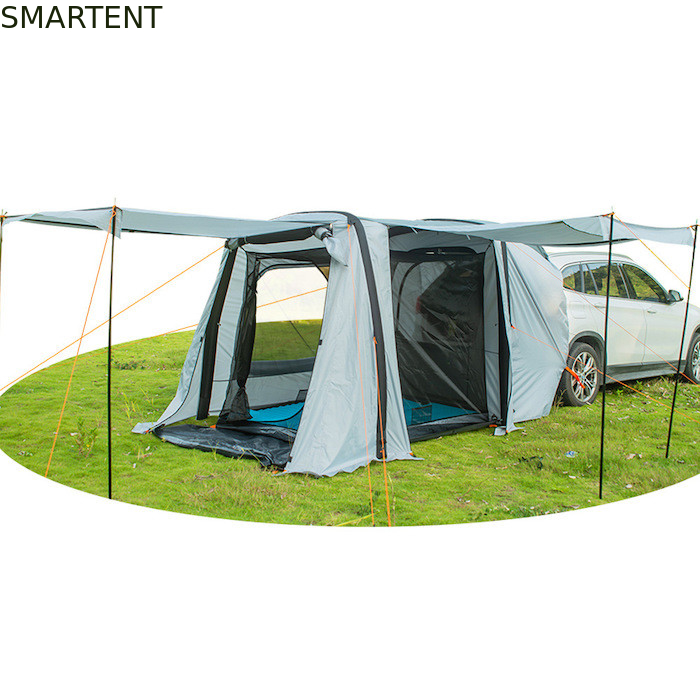 149.6*70.8*70.8Inch Grau Wasserdicht PU2000MM Beschichtet Polyester 210D Geräumiges SUV Campingzelt mit UV-Schutz fournisseur